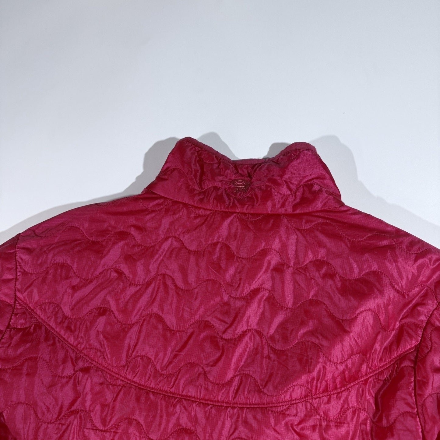 Mountain Hardwear Women Girl Down Puffer Jacket Red Lightweight Packable Size M