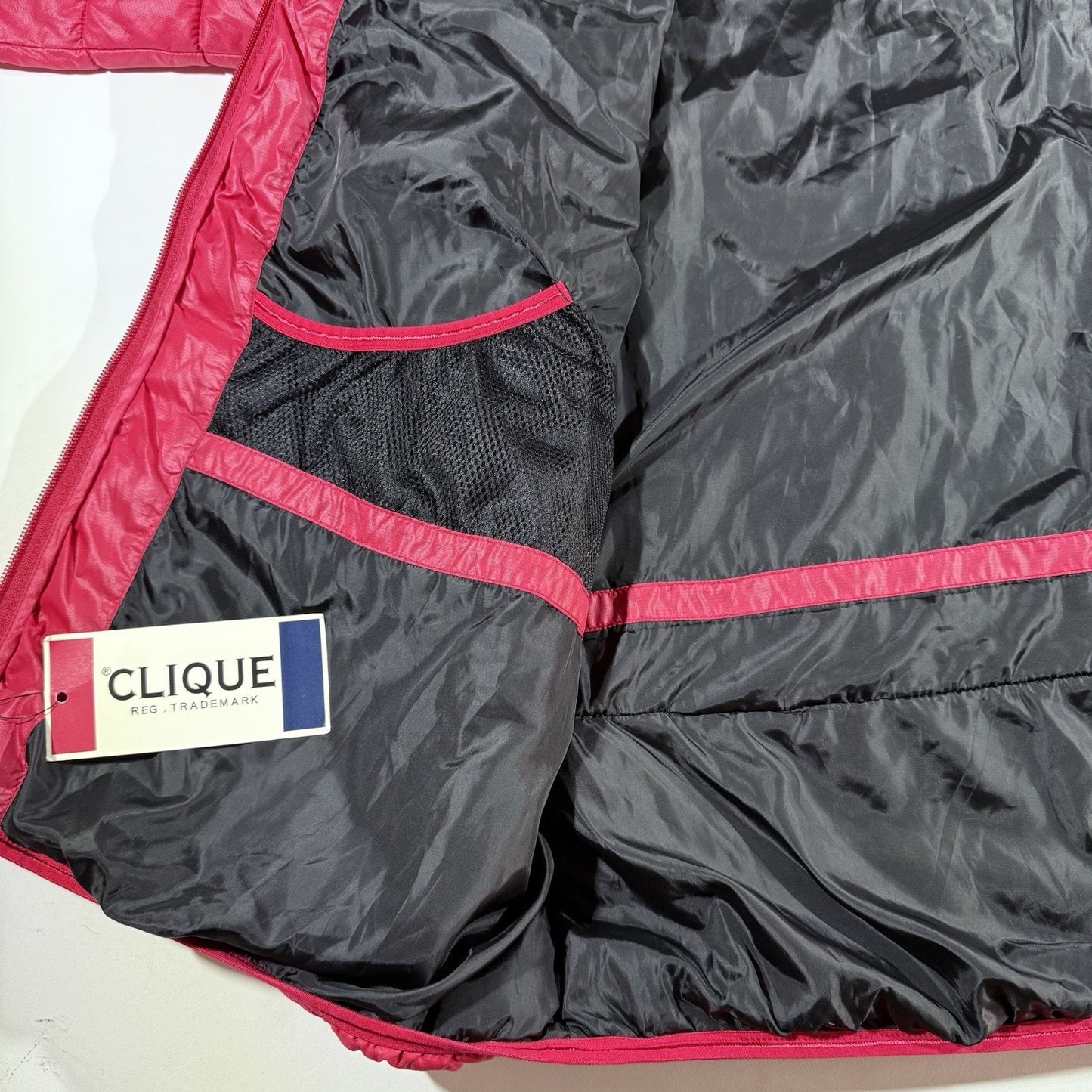 CLIQUE Mens Red Hooded Puffer Jacket XXXL NEW With Tags