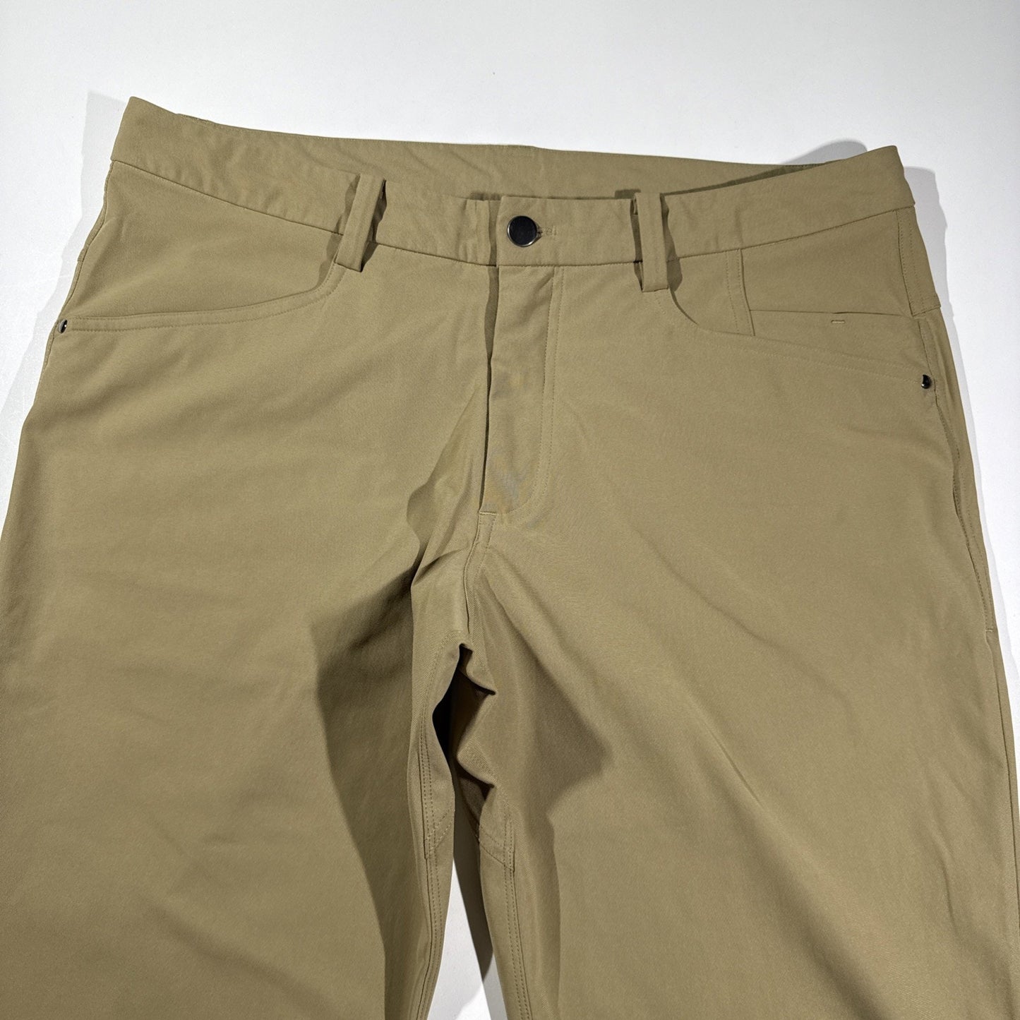 Lululemon Pants Mens 36x31 Tan Khaki 5 Pocket Stretch Casual Golf Hiking ABC