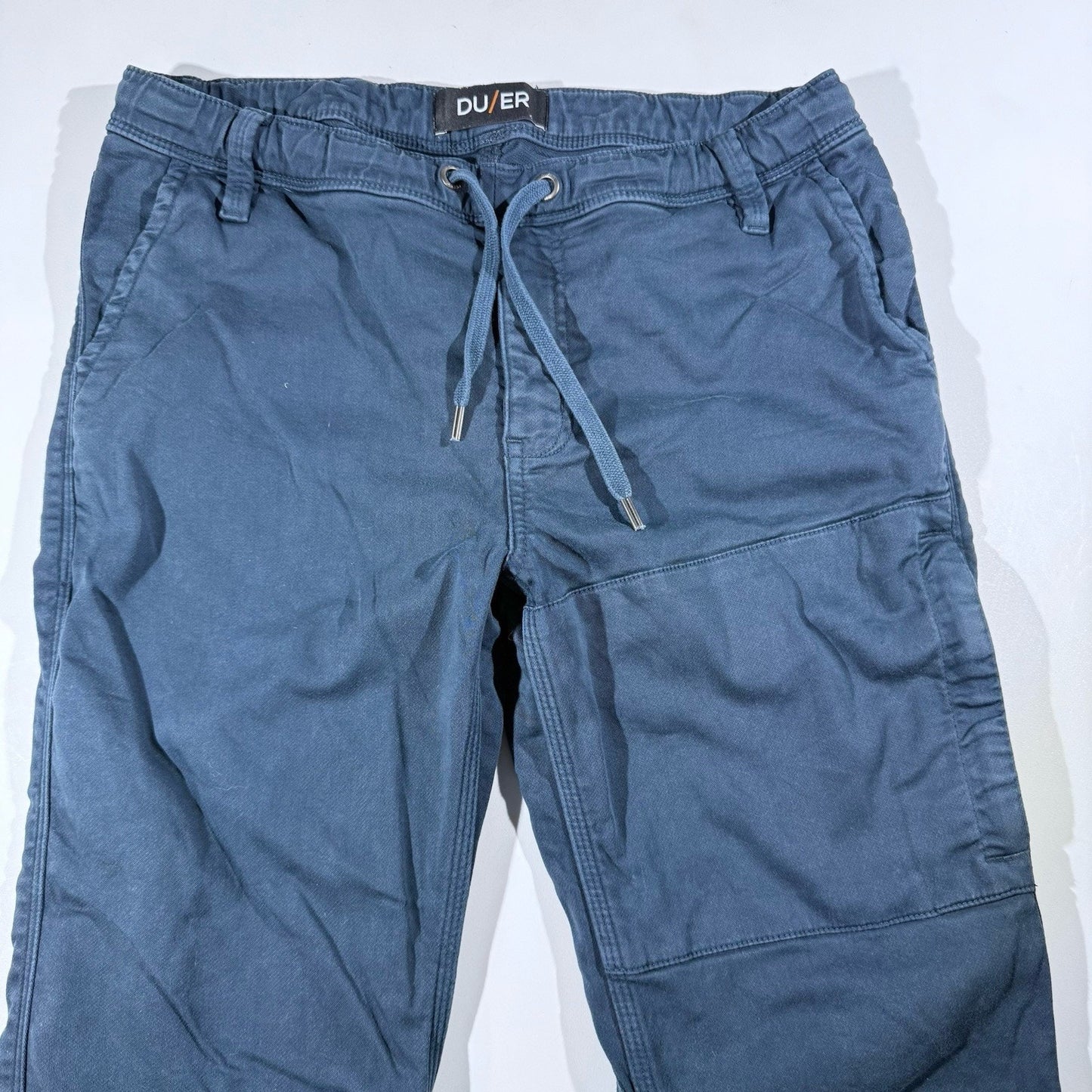 DU/ER DUER 31x29 No Sweat Jogger Pants Ink Blue N2X Slim Fit Outdoor Hike Bike