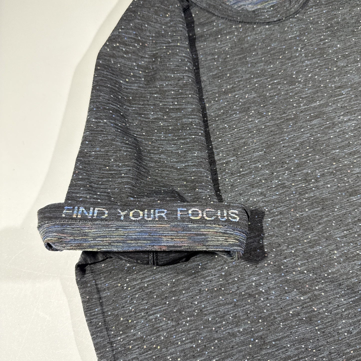 Lululemon Metal Vent Tech Short Sleeve Shirt Gray Reflective Speckle Size S