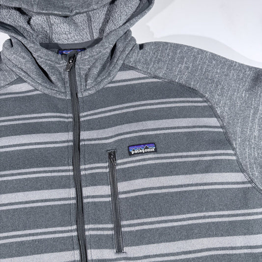 Patagonia Men's Better Sweater Fleece Full Zip Hoody Striped Jacket 2XL