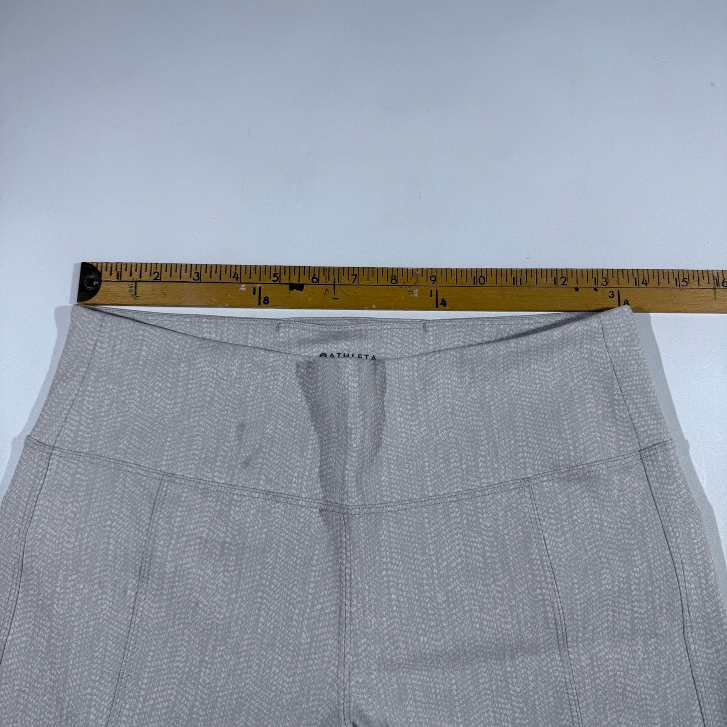 Athleta Pants Womens Medium Delancey Herringbone Flare High Rise Pockets Yoga