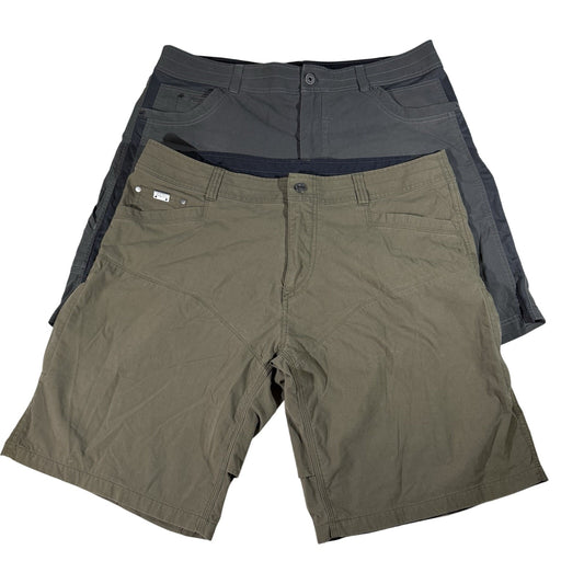 KUHL Men’s Radikl Shorts Lot 2 Pair Size 40 Khaki & Dark Gray Hiking Outdoor