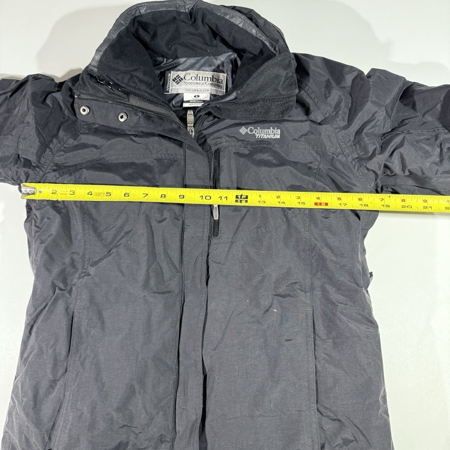 Columbia Titanium Women’s Interchange 3-in-1 Jacket Small Black Omni-Shield