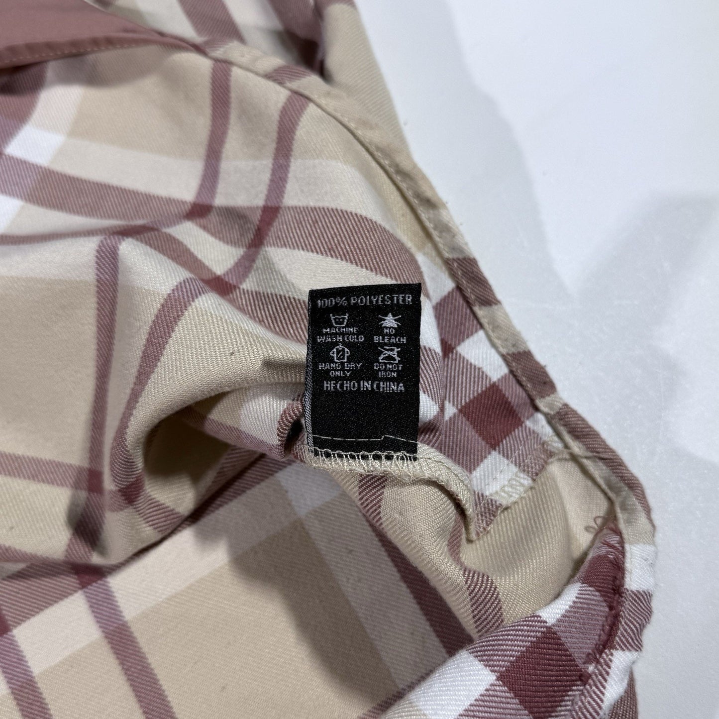 Dixxon The Burleigh Flannel Sleeveless Cut Off Shirt Men’s 2XT Beige Plaid Dtech