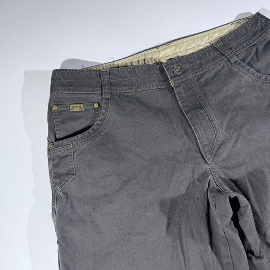 KÜHL Radikl Shorts Men’s 38 Gray Cotton Blend Outdoor Hiking Style 5216