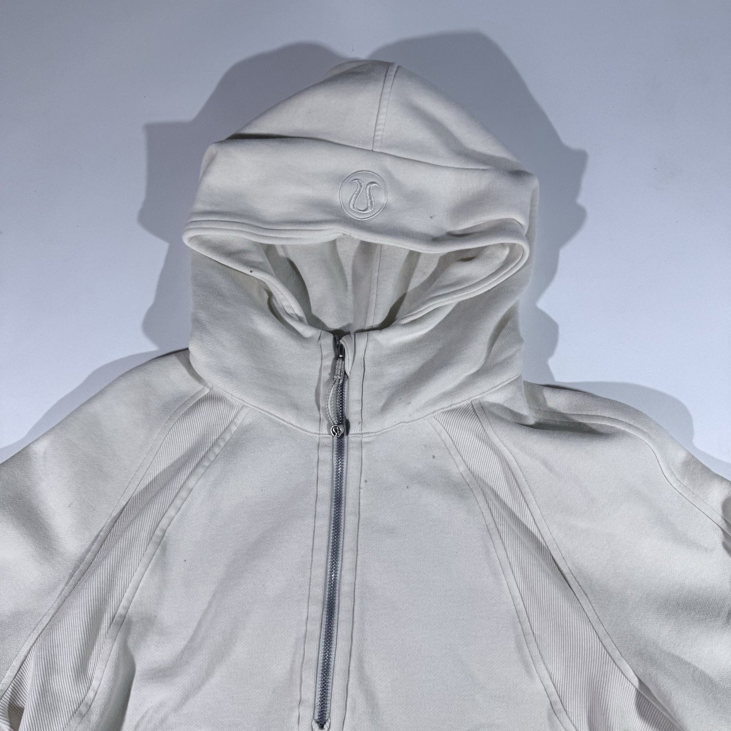 Lululemon Scuba Oversized Half Zip Hoodie Sweatshirt Womens M/L white W3DM4S