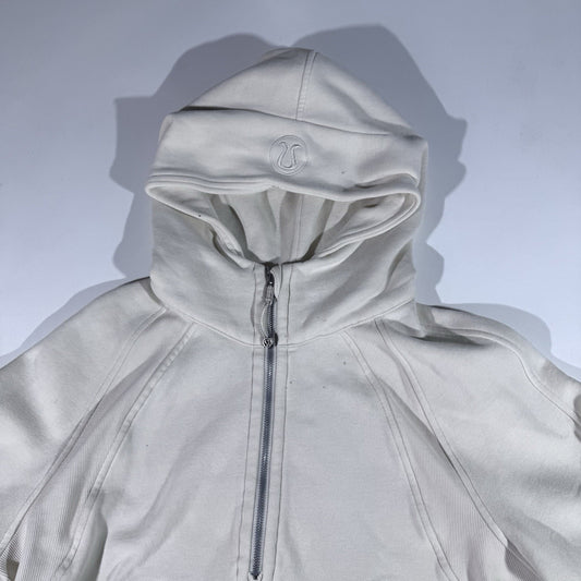 Lululemon Scuba Oversized Half Zip Hoodie Sweatshirt Womens M/L white W3DM4S