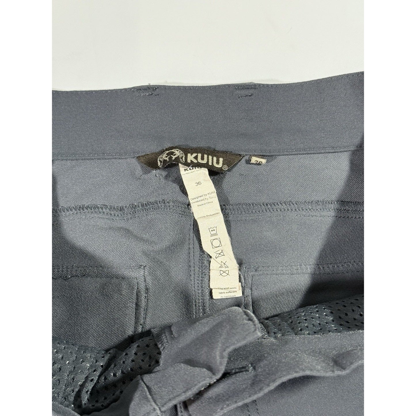 KUIU Sierra Pants Mens 36x33 grey Durable Stretch DWR Polyester Outdoor Hiking