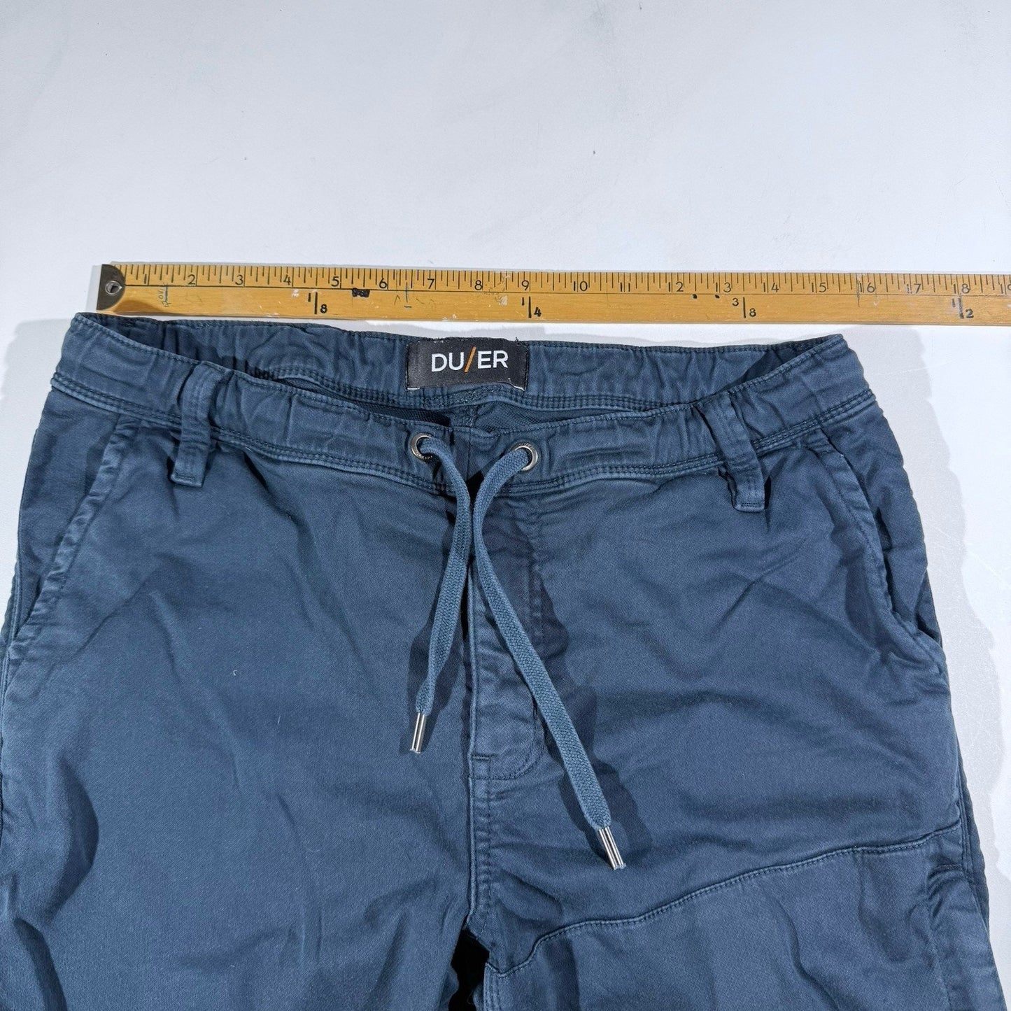 DU/ER DUER 31x29 No Sweat Jogger Pants Ink Blue N2X Slim Fit Outdoor Hike Bike