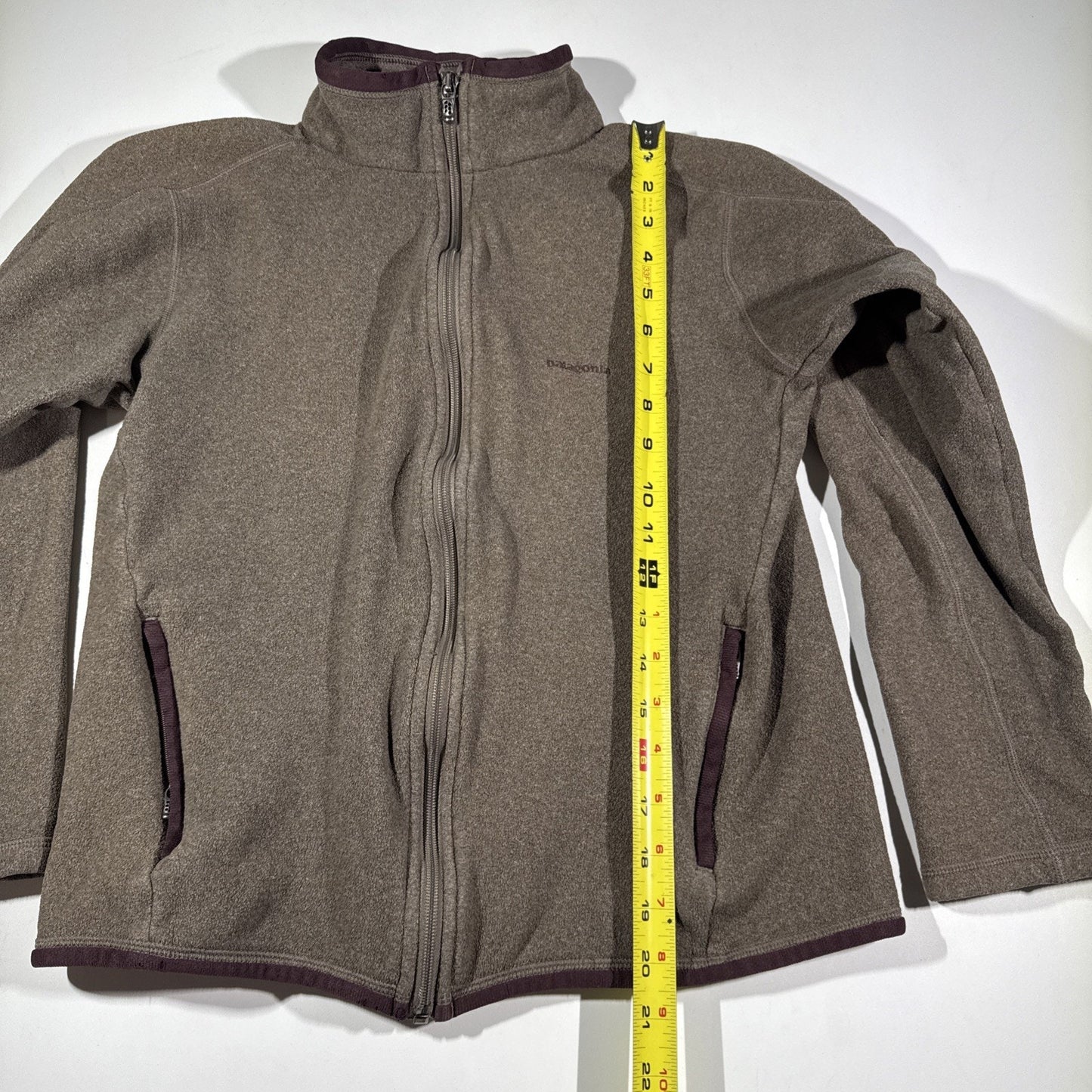 Patagonia Brown Fleece Full-Zip Women's Jacket, Size Medium