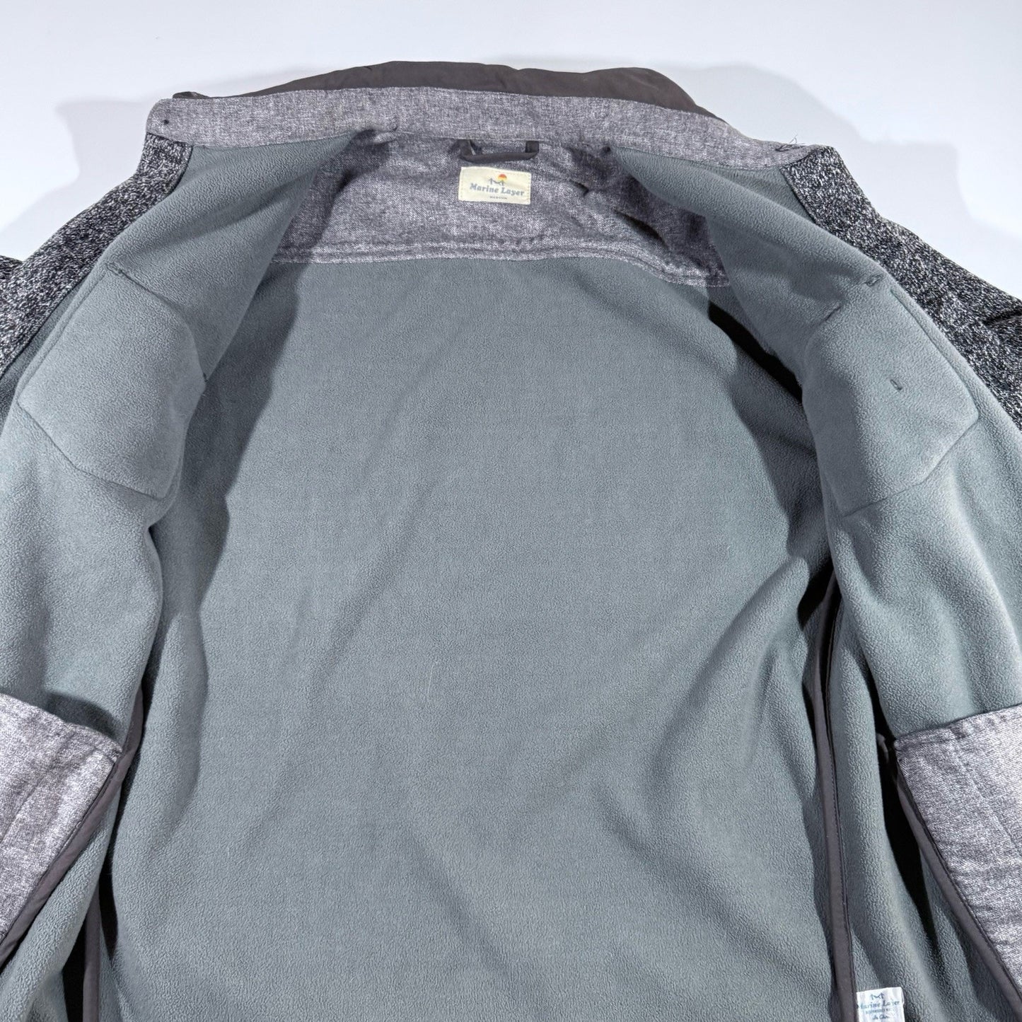 Marine Layer Fleece Lined Men’s Rainier Shacket Jacket Medium Gray