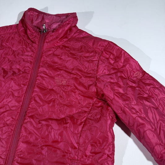 Mountain Hardwear Women Girl Down Puffer Jacket Red Lightweight Packable Size M