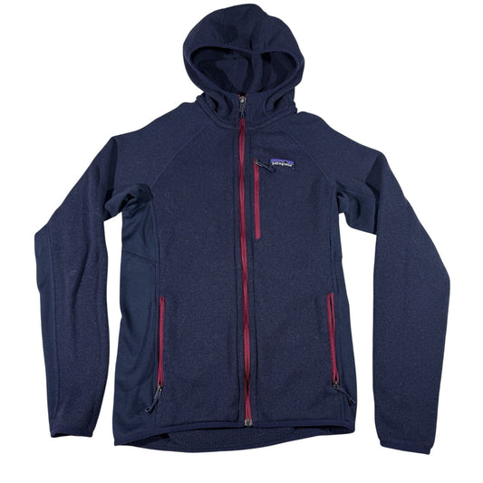 Patagonia R2 Fleece Hoody Men’s XS Navy Red Full Zip Technical Jacket