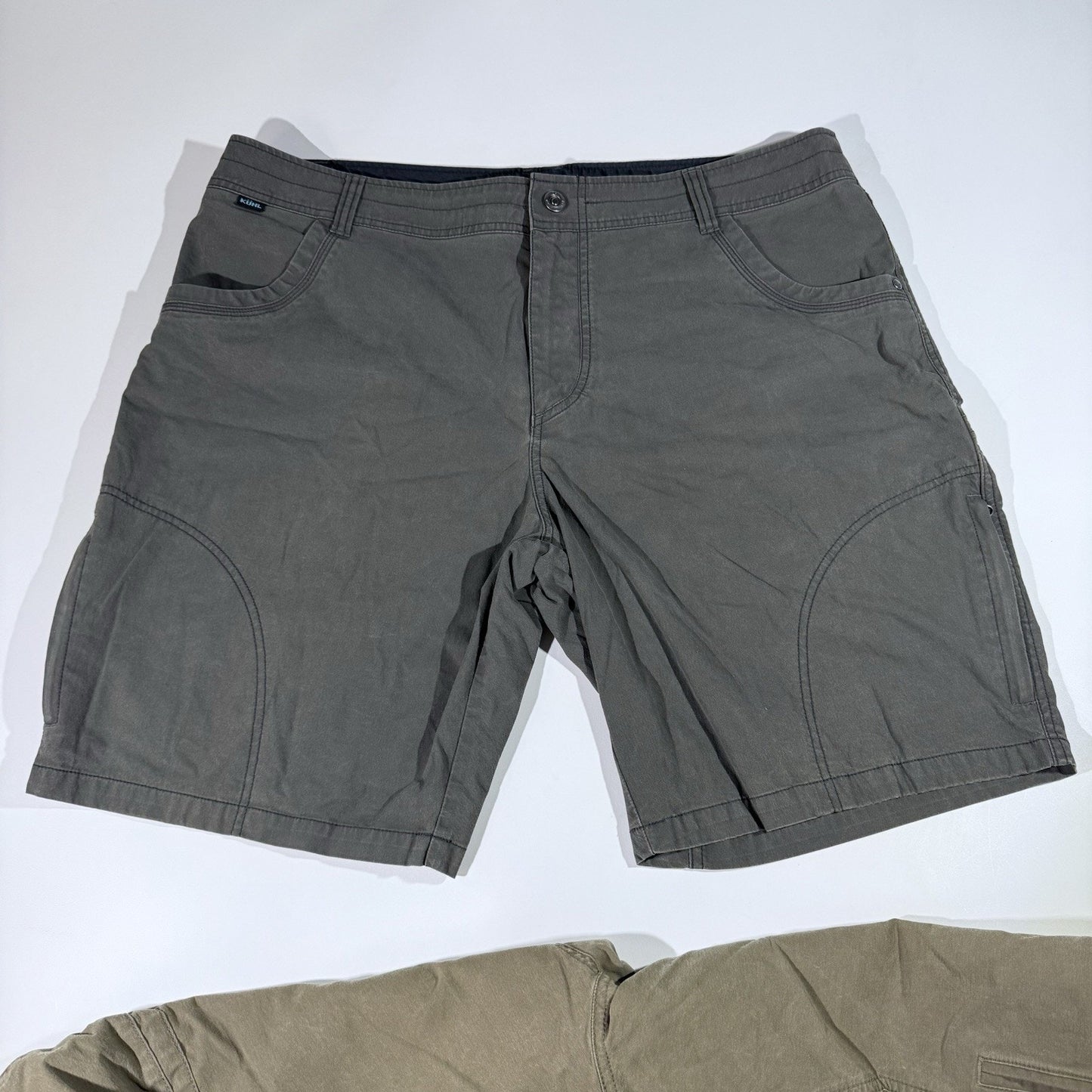 KUHL Men’s Radikl Shorts Lot 2 Pair Size 40 Khaki & Dark Gray Hiking Outdoor