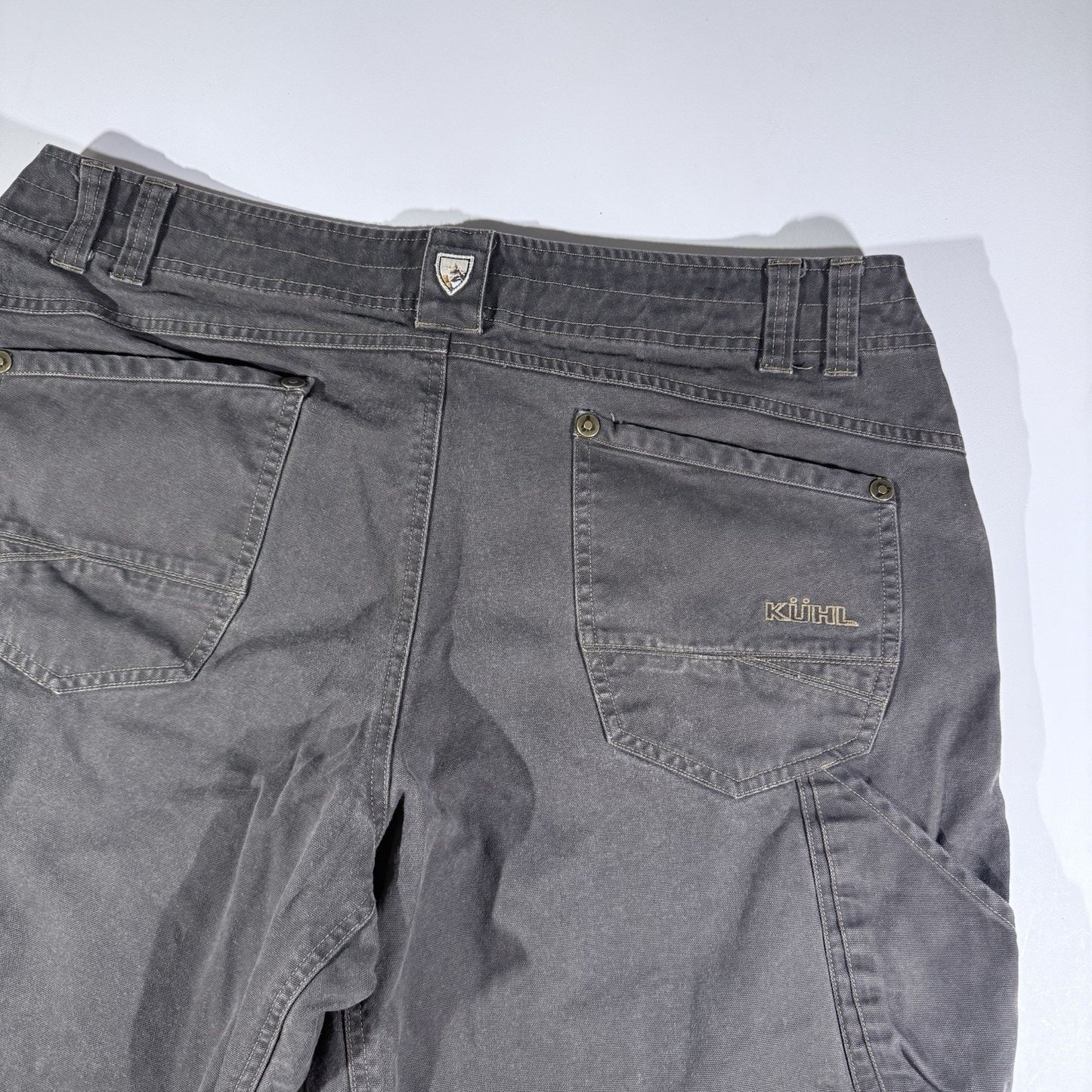 KÜHL Radikl Shorts Men’s 38 Gray Cotton Blend Outdoor Hiking Style 5216