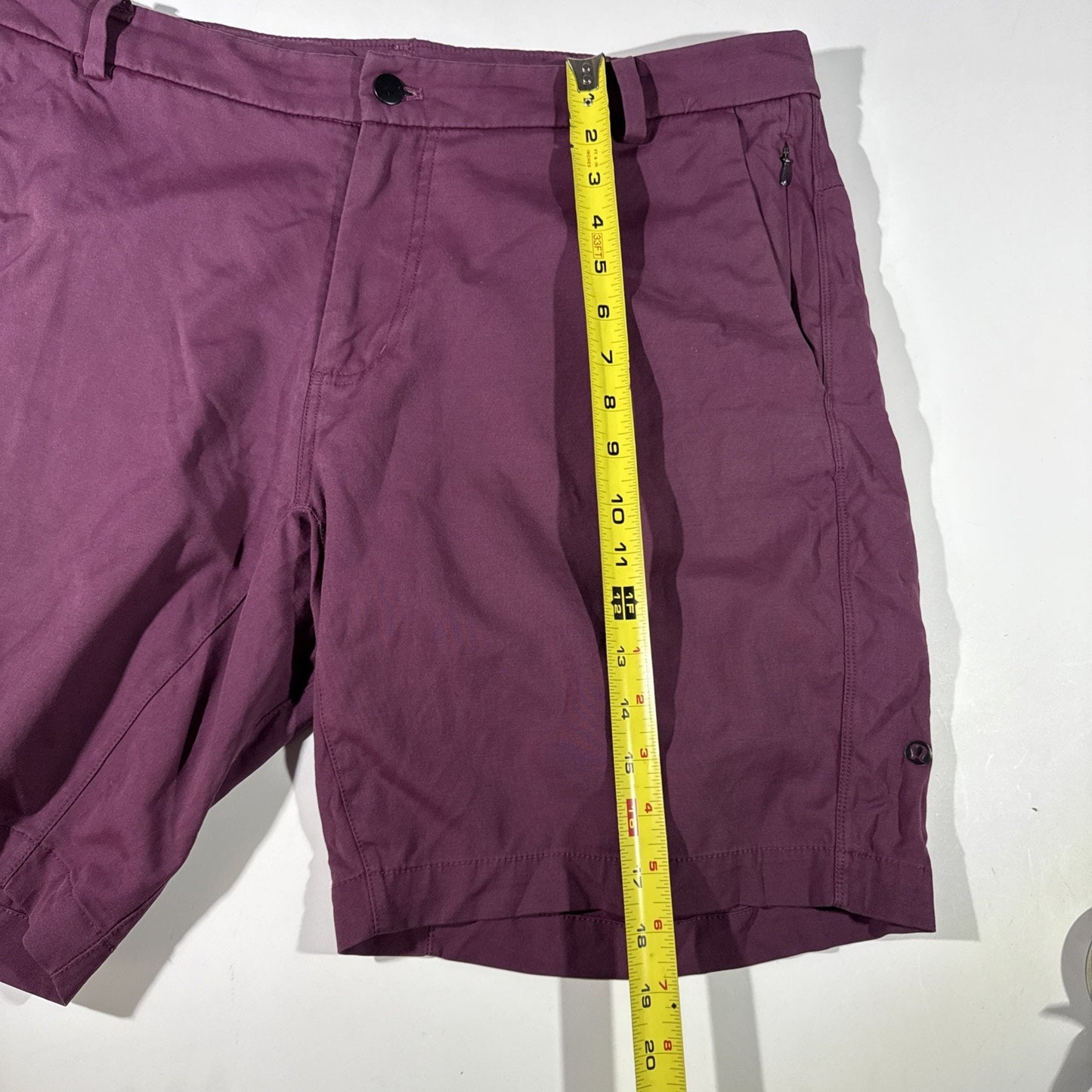 Lululemon Men’s Commission Shorts Size 38 Purple ABC Stretch Casual Chino