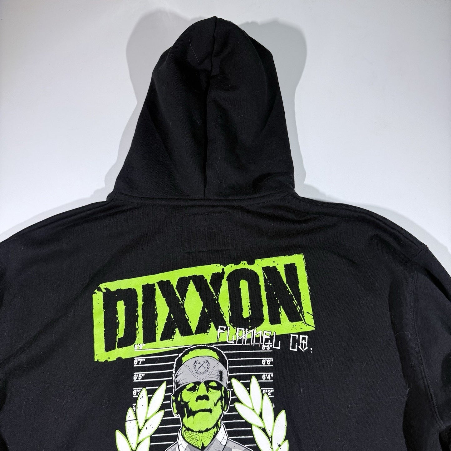 Dixxon Hoodie XL Deadly Quality Zip Up Frankenstein Graphic Black Sweatshirt