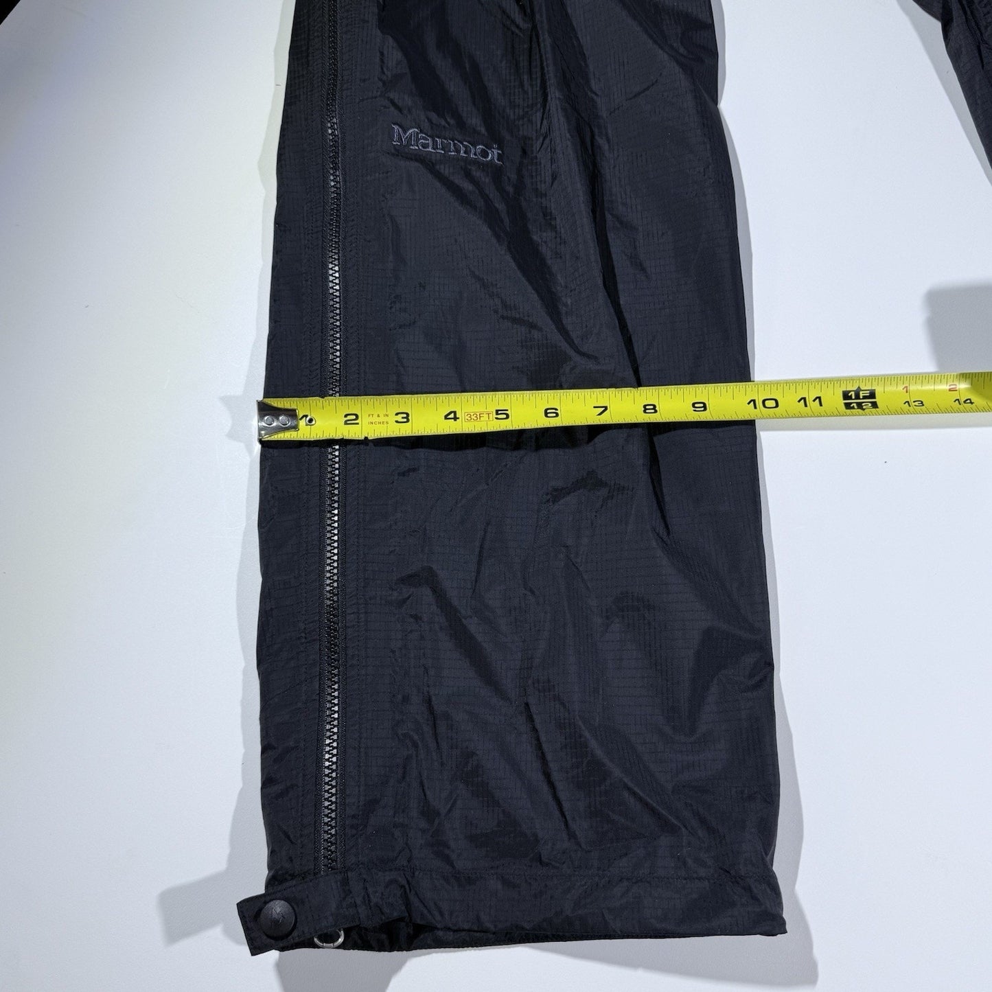 Marmot NanoPro Men's PreCip Full Zip Pants Black Waterproof Breathable Size XL