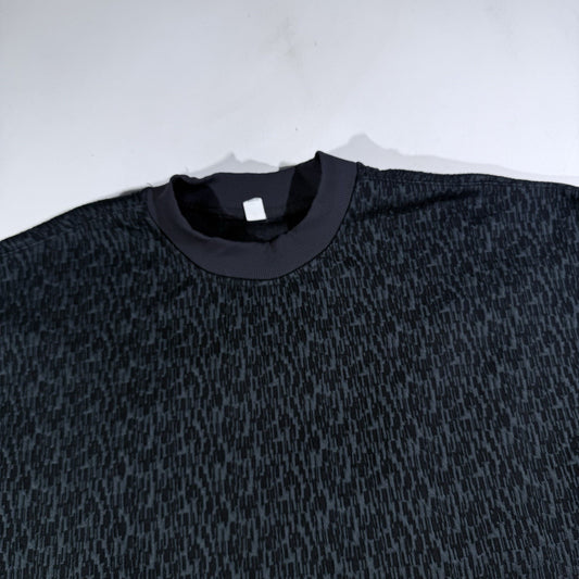 Lululemon Women’s Size 8 Textured Jacquard Crewneck Pullover Black/Obsidian