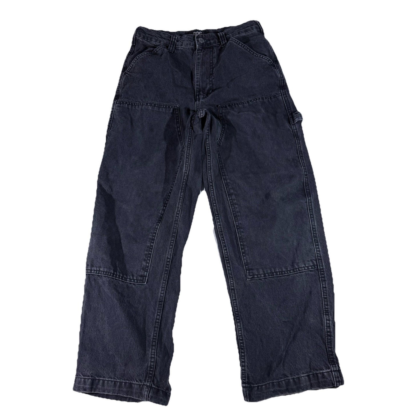 BDG Jeans Mens 30x30 Black Straight Fit Carpenter Double Knee Workwear Pants
