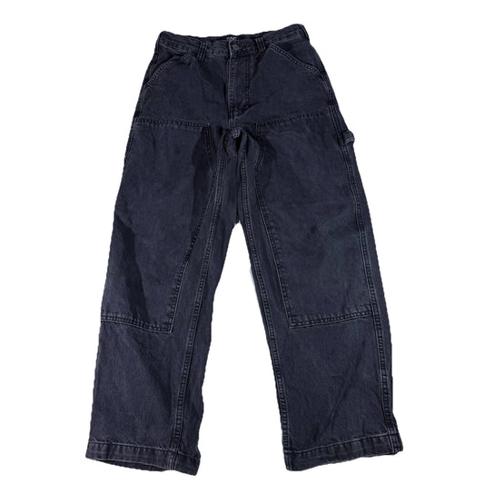 BDG Jeans Mens 30x30 Black Straight Fit Carpenter Double Knee Workwear Pants