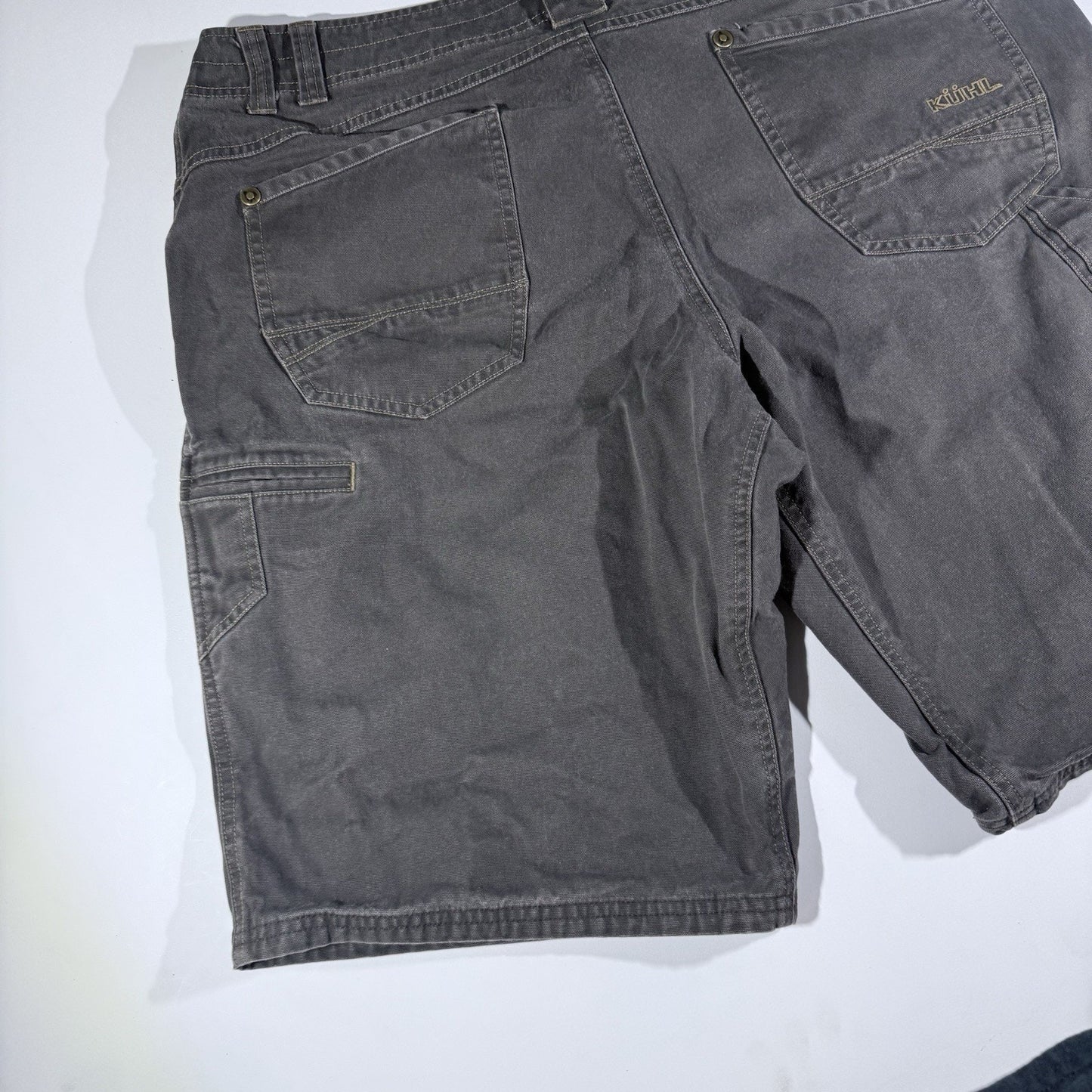 KÜHL Radikl Shorts Men’s 38 Gray Cotton Blend Outdoor Hiking Style 5216