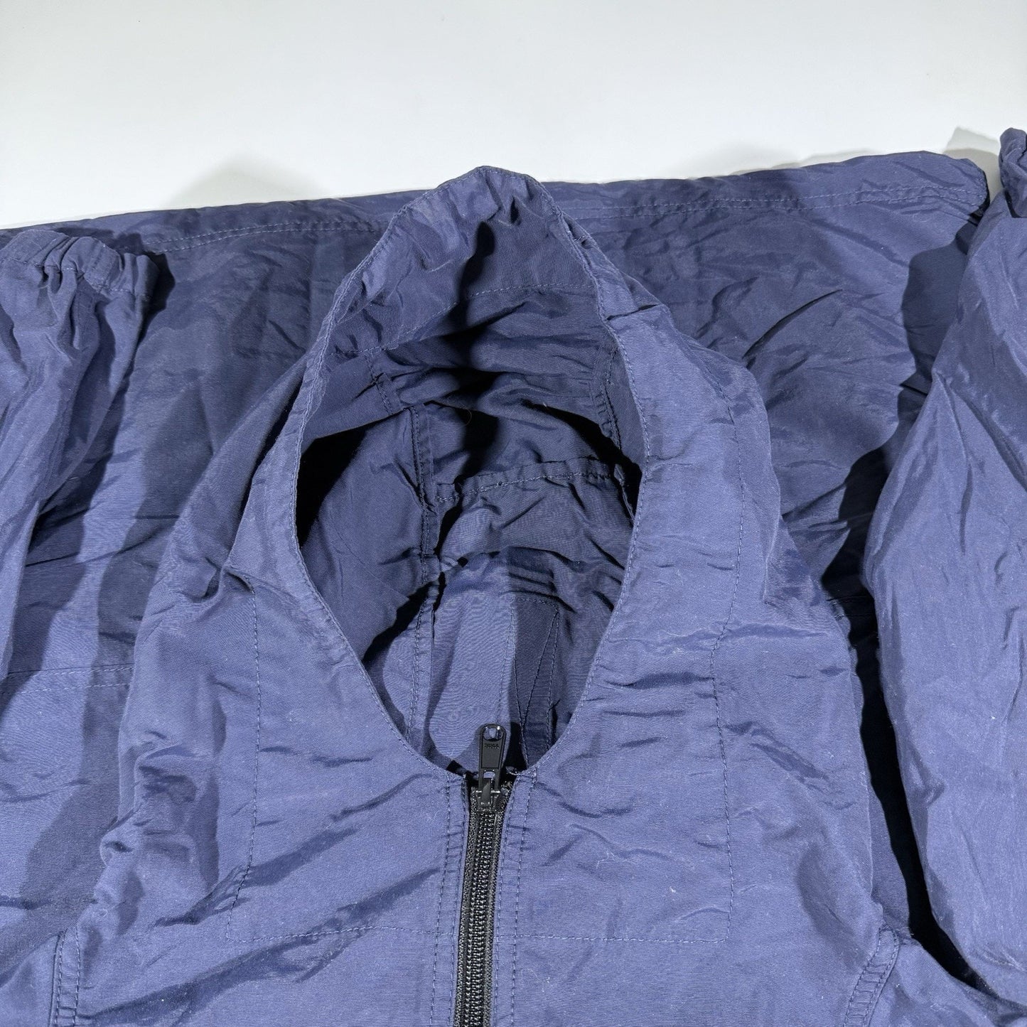 L.L.Bean Stowaway Anorak Windbreaker Jacket Blue Hooded Pullover Men’s L