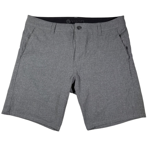 Vuori Aim Performance Chino Shorts Men Size 33 Lt Gray Stretch Sport Golf V368