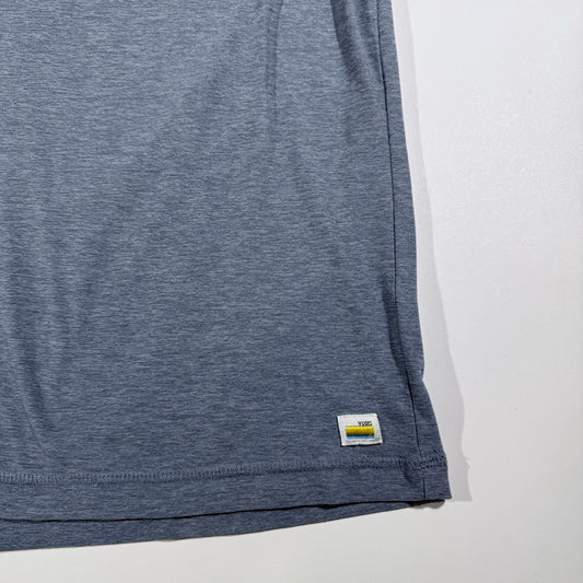 Vuori Strato Tech Tee Shirt Mens XL Blue Short Sleeve T-Shirt Stretch V126