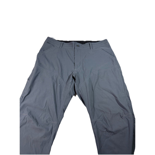 Kuhl Pants Mens 36x34 Blue Renegade Outdoor Hiking Nylon Performance Double Knee