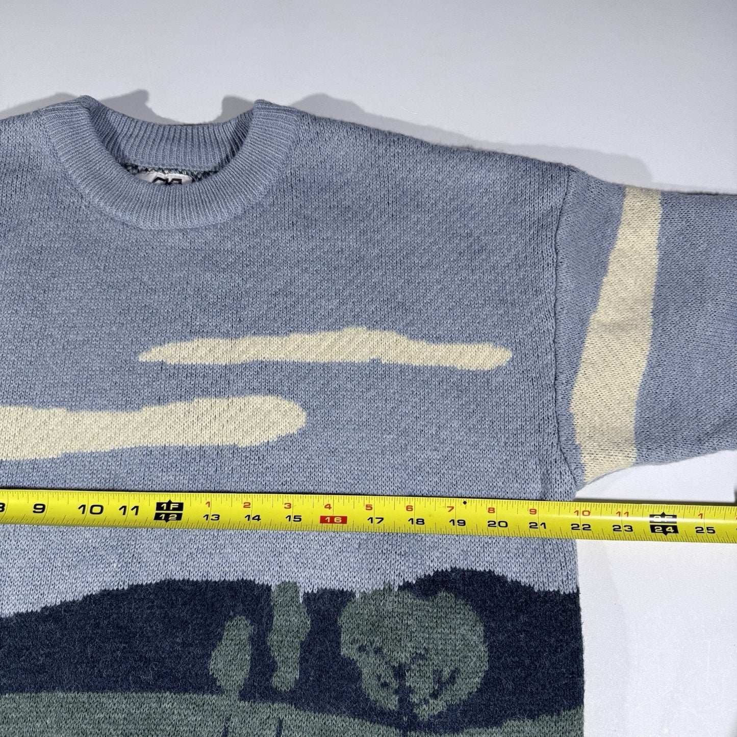 Adam Freak High Street Fashion Cow Pasture Knit Sweater Size Large