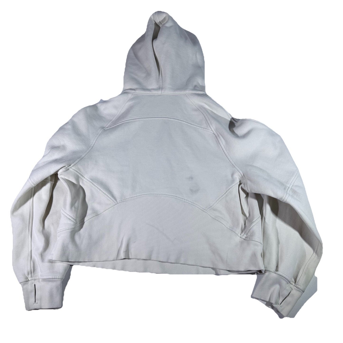 Lululemon Scuba Oversized Half Zip Hoodie Sweatshirt Womens M/L white W3DM4S