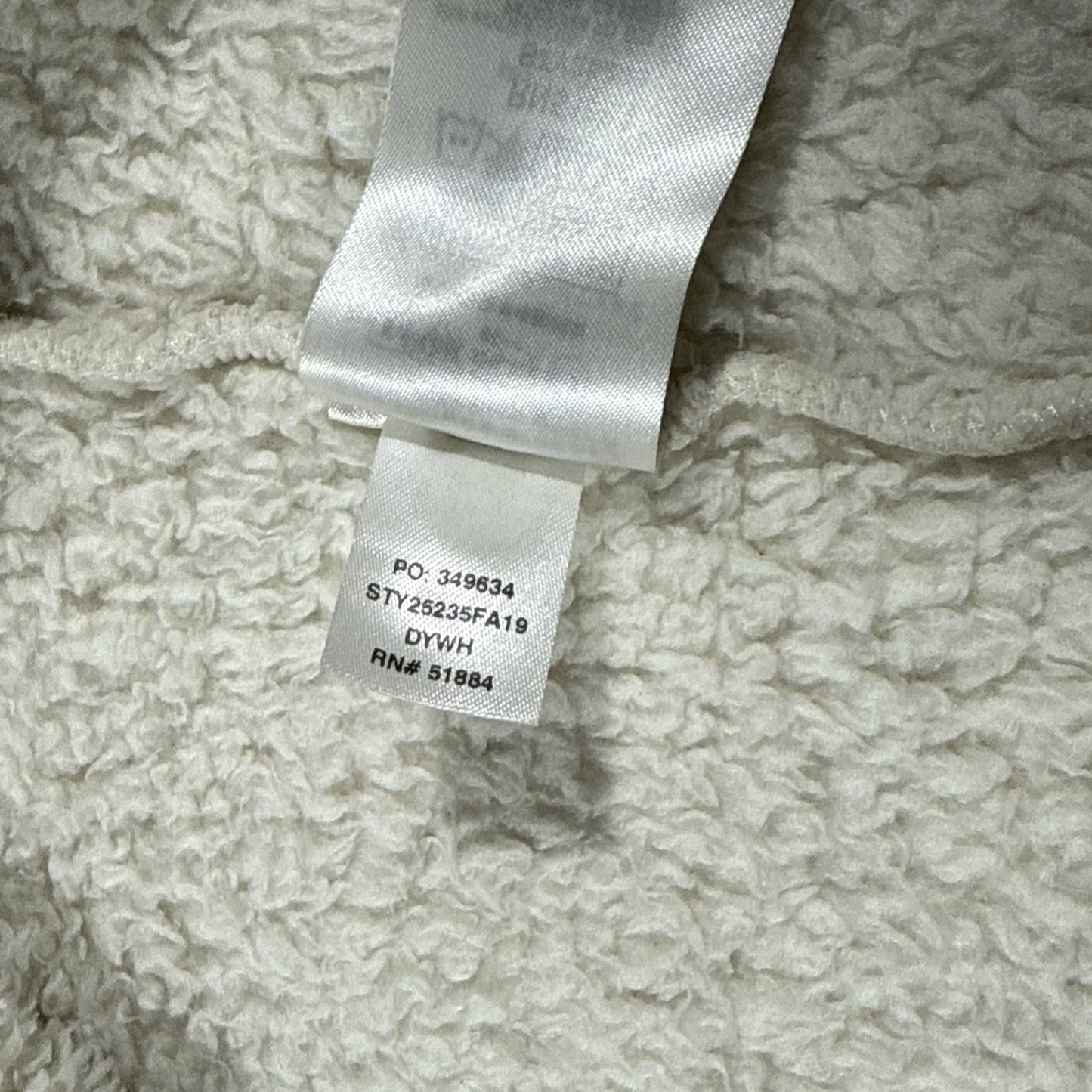 Patagonia Los Gatos Women Size Small White Fleece 1/4 Zip Pullover STY25235FA19