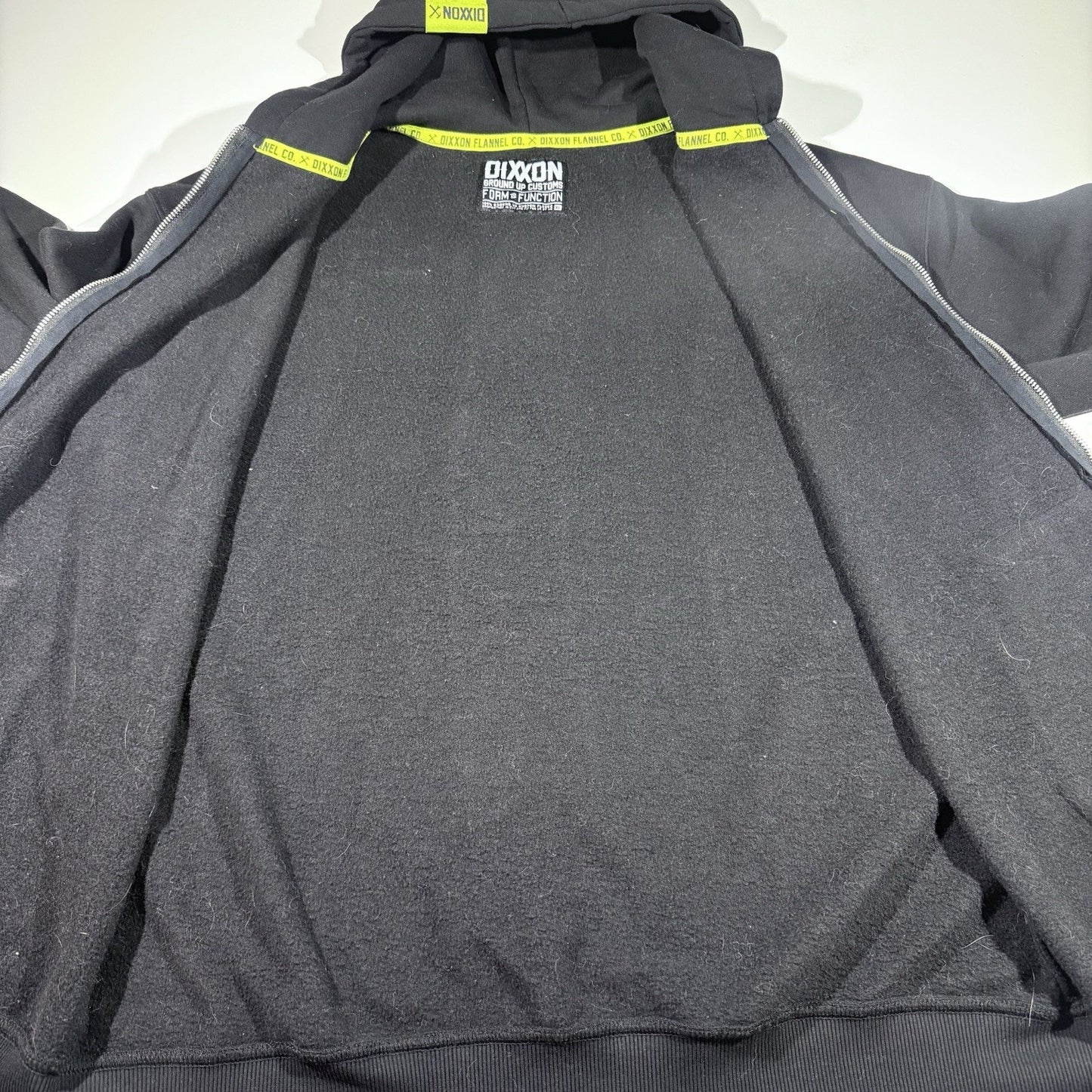 Dixxon Hoodie XL Deadly Quality Zip Up Frankenstein Graphic Black Sweatshirt