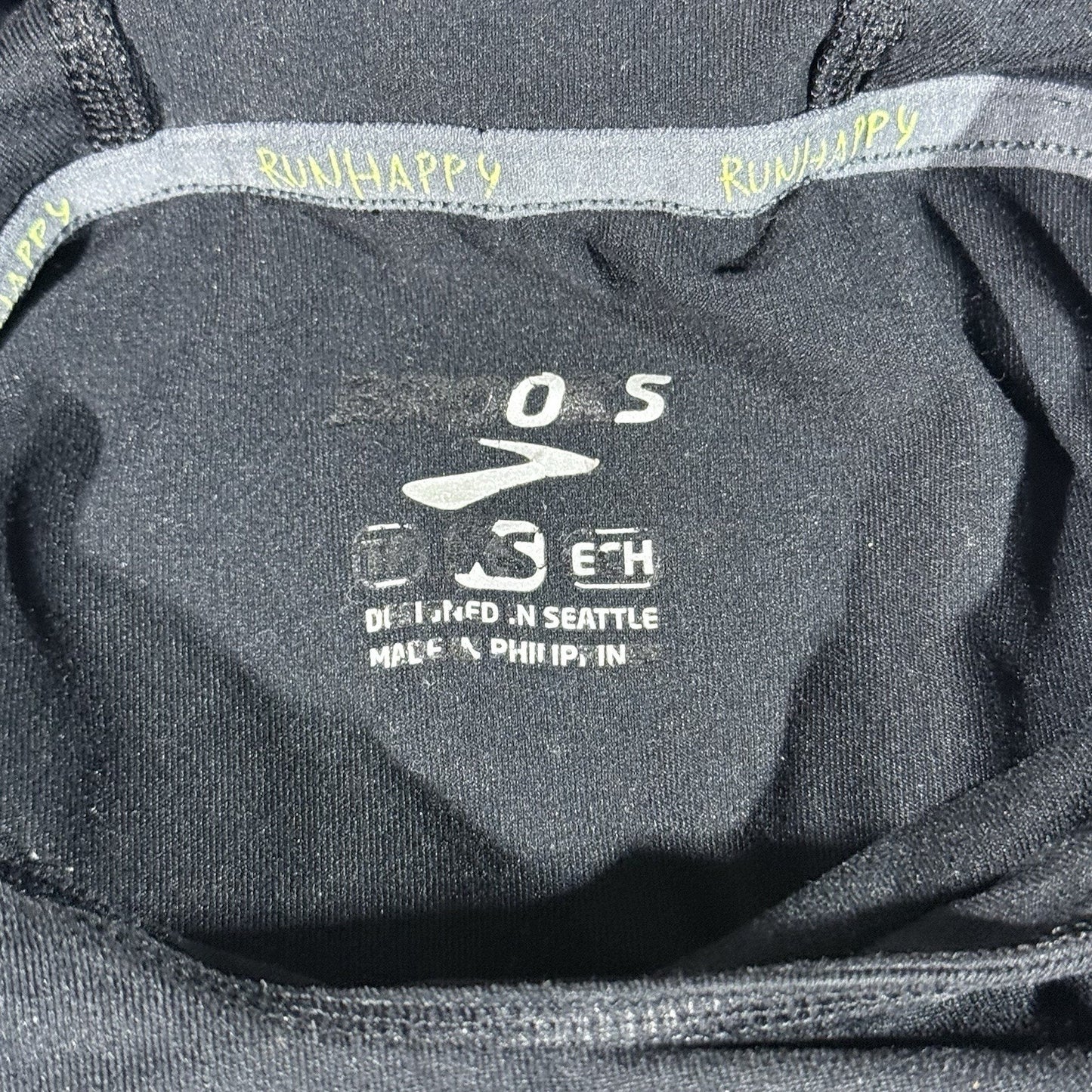 Brooks Dash Hoodie Womens XS Black Running Pullover Lightweight Workout