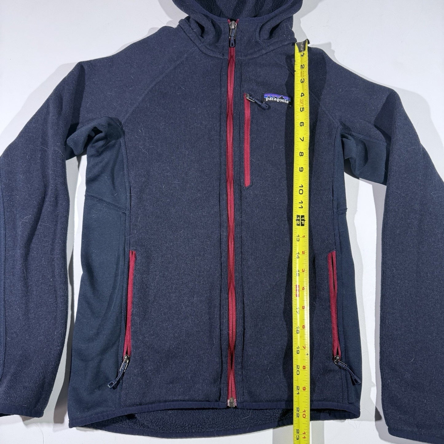 Patagonia Performance Better Sweater Fleece Jacket Men’s XS Navy Red Full Zip